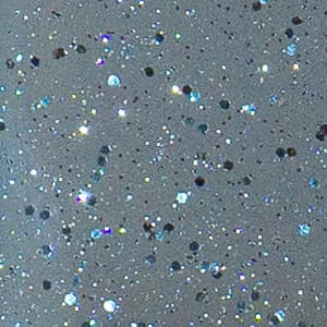 Silver (heavy glitter) finish sample