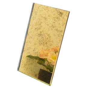 6mm Antique Mirror ref: Valencia on Gold finish sample