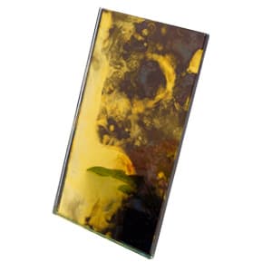 6mm Antique Mirror ref: Iris on Gold finish sample