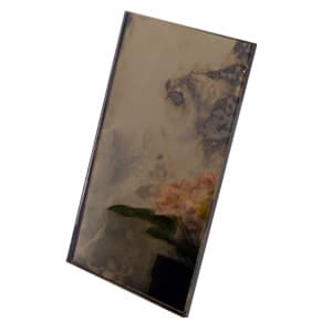 6mm Antique Mirror ref: Castania on Bronze finish sample