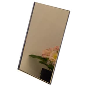 Bronze mirror toughened finish sample