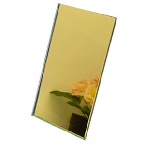 6mm Gold Tinted Mirror finish sample