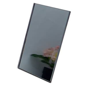 Grey mirror toughened finish sample