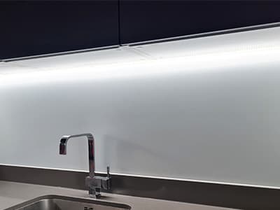 Matt Surface Splashbacks glass finish sample