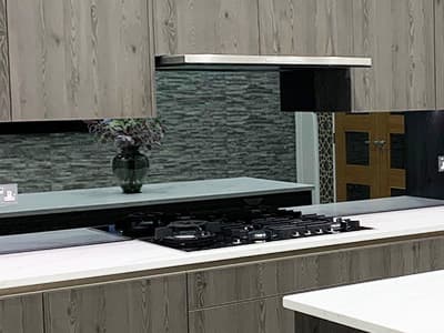 Toughened Mirror glass finish sample