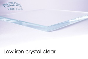 low iron clear toughened glass edge